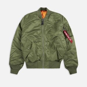 Alpha Industries Green Bomber Jacket Large